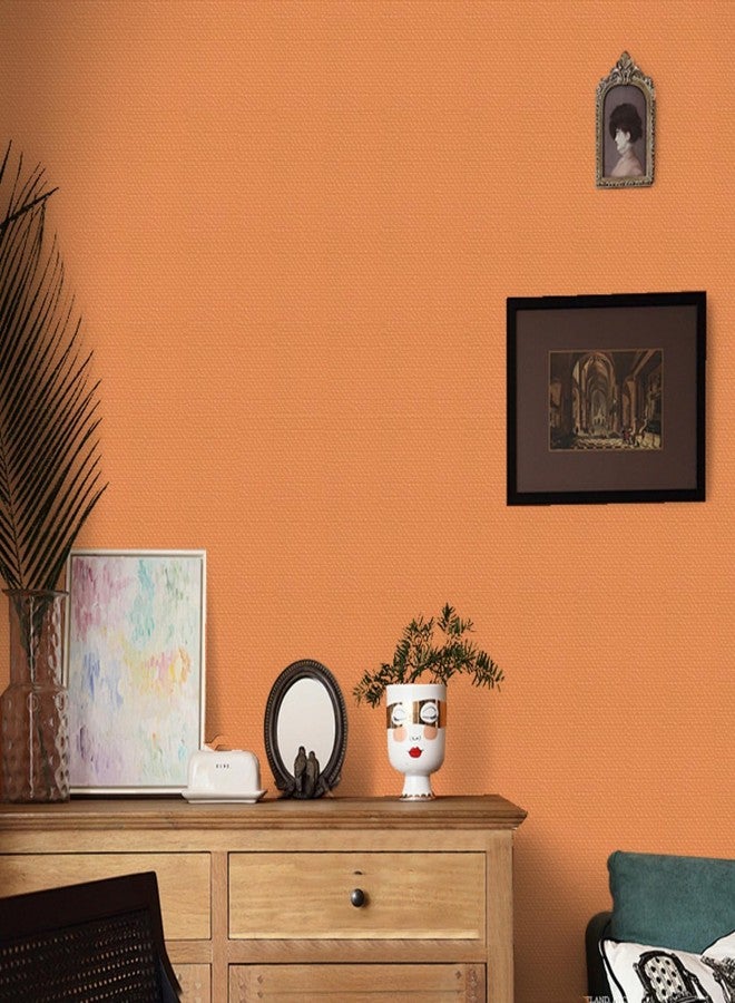 Abyssaly Orange Wallpaper, 15.7x118in, Thickened Vinyl, Self Adhesive - Image 4