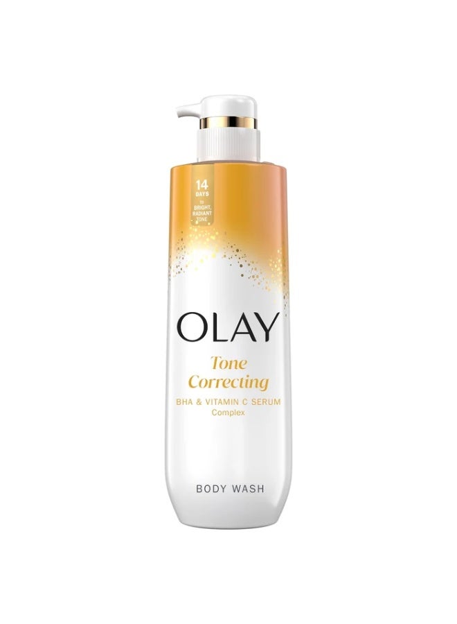 Olay Tone Correcting Body Wash with BHA & Vitamin C Serum Complex, 20oz - Image 1