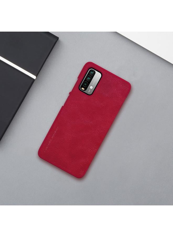 Nillkin Case For Xiaomi Redmi Note 9 4G / 9 Power QIN Series Crazy Horse Texture Horizontal Flip Leather Case with Card Slot - Image 2