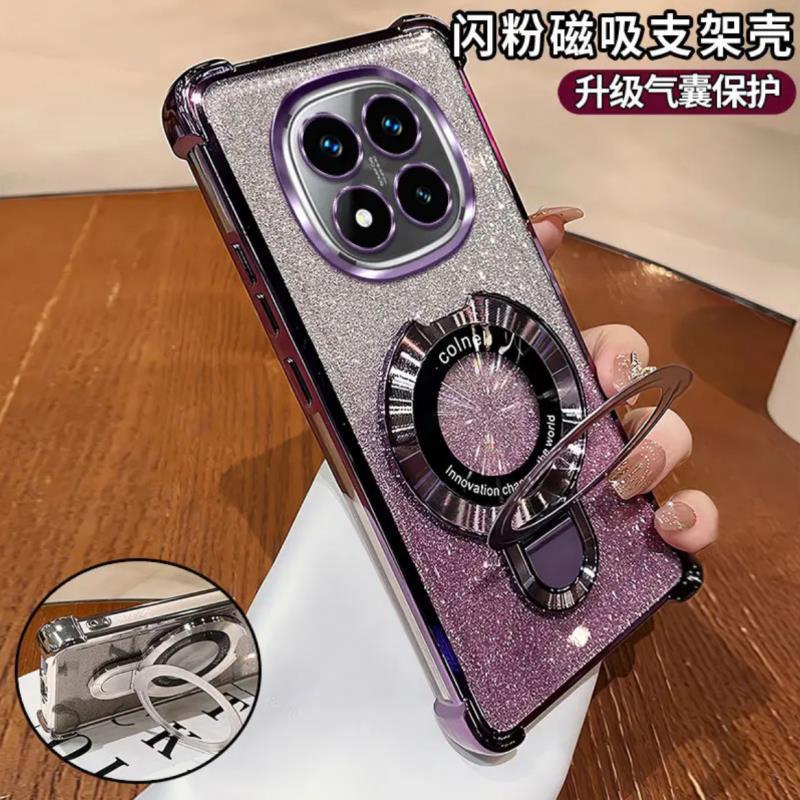 غطاء واقي لـ Redmi Note 10 Pro باللون أزرق بوظيفة حامل مع حماية من السقوط وحامل قائم مع مقاوم للصدمات مع تغطية كاملة للاستخدام الداخلي للرحلات اليومية للاستخدام اليومي - Image 3