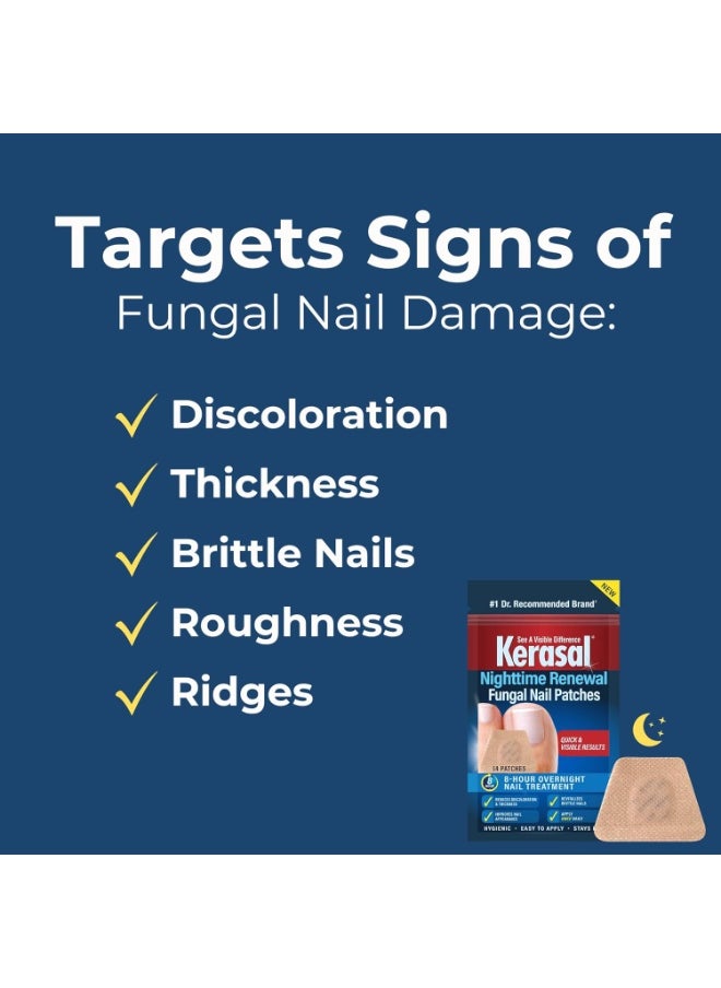 Kerasal Kerasal Nighttime Renewal Fungal Nail Patches - 14 Patch Twin Pack - Overnight Nail Repair for Nail Fungus Damage, 8-Hour Nail Treatment Restores Healthy Appearance  - Image 2