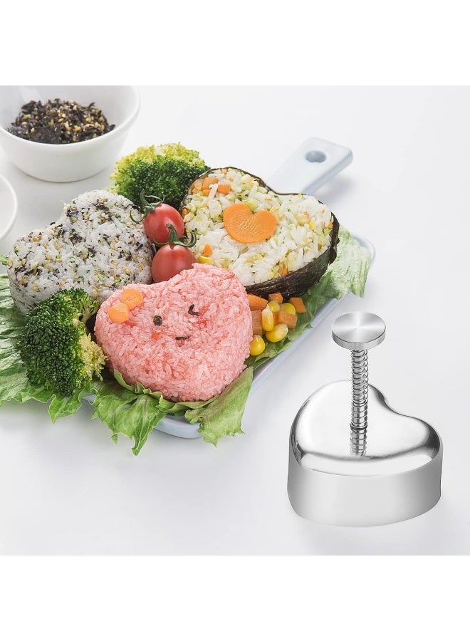 Heart-Shaped Onigiri and Spam Musubi Mold - Stainless Steel Rice Ball Mold - Valentine's Day Gifts for Kids - Image 5