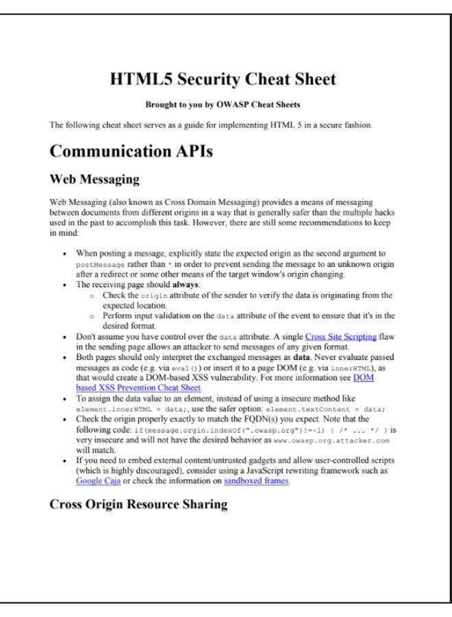 HTML5 Security Cheat Shee - Image 2
