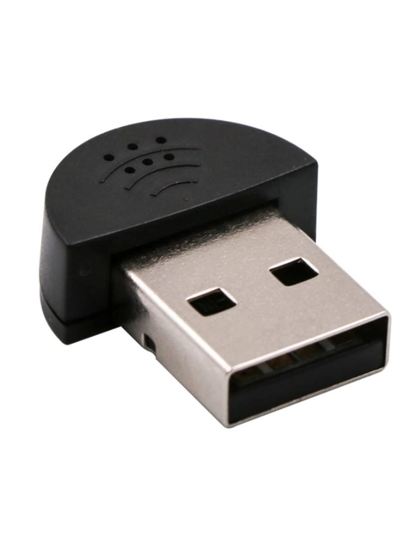 erorex Mini USB 2.0 Microphone MIC Audio Adapter Portable Studio Speech Driver Free for Laptop/Notebook/PC/MSN/Skype  - Image 1