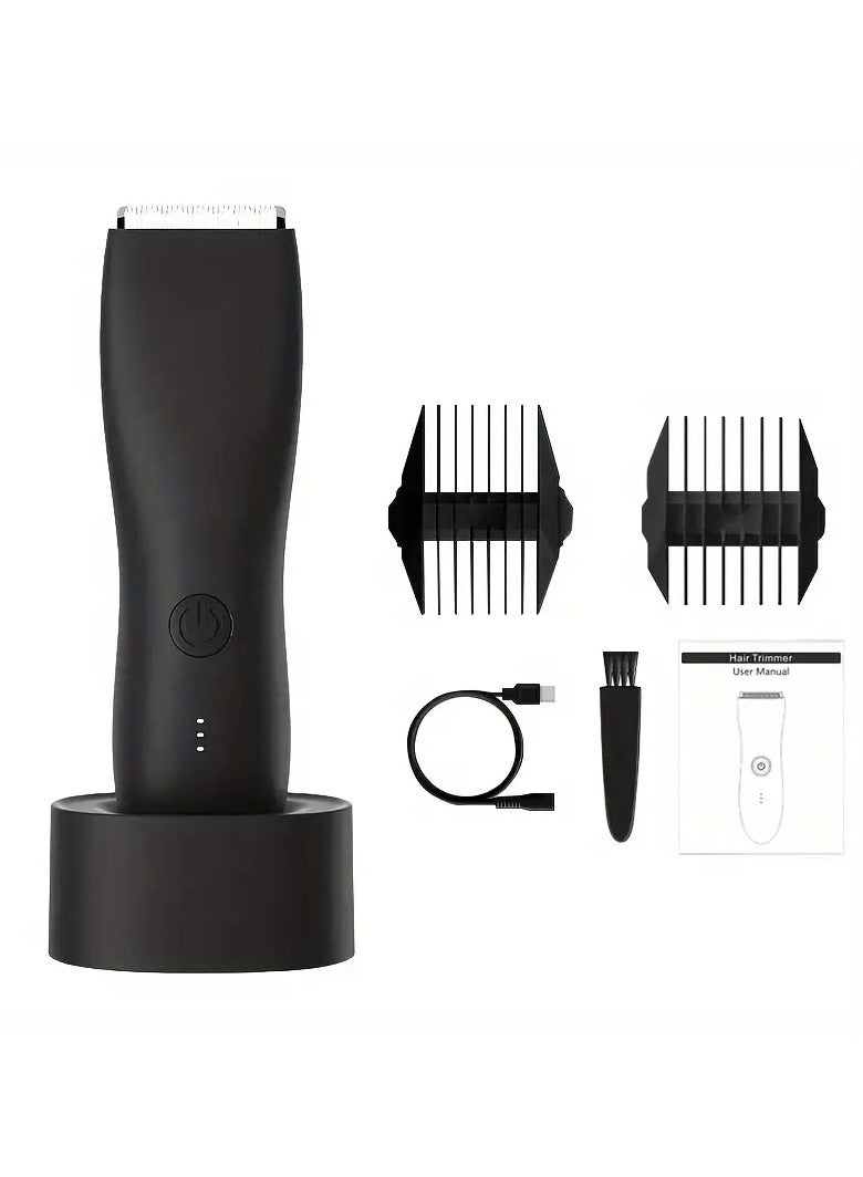 Mes Less Noise Electric Wireless Waterproof Body Hair Trimmer with Dock Charger for Underarm Head Hand Legs Body Shaver - Image 1