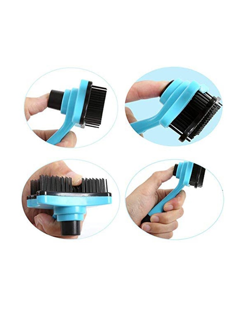 SYOSI Pet Supplies Comb For Dogs Pet Cat Fur Hair Grooming Cat Comb Dog Hair Shedding Hair Tool Brush Products for Animals Blue - Image 2