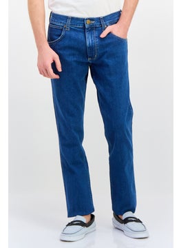 Wrangler Men Regular Fit Washed Denim Jeans, Blue  - Image 1