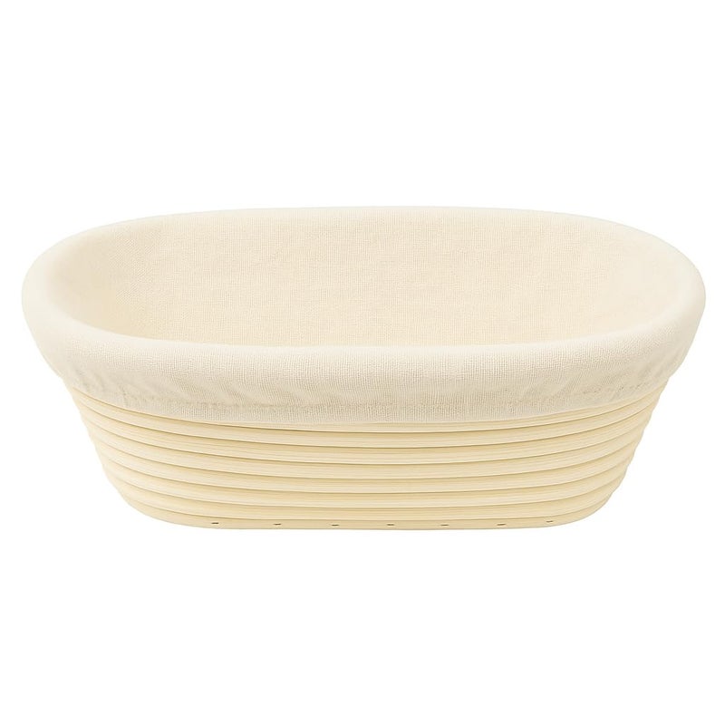 Saint Germain Bakery سلة خبز دائرية فاخرة من سان جيرمان مع بطانة - سلة تخمير مثالية لصنع خبز جميل (10 بوصة بيضاوي) - Image 3