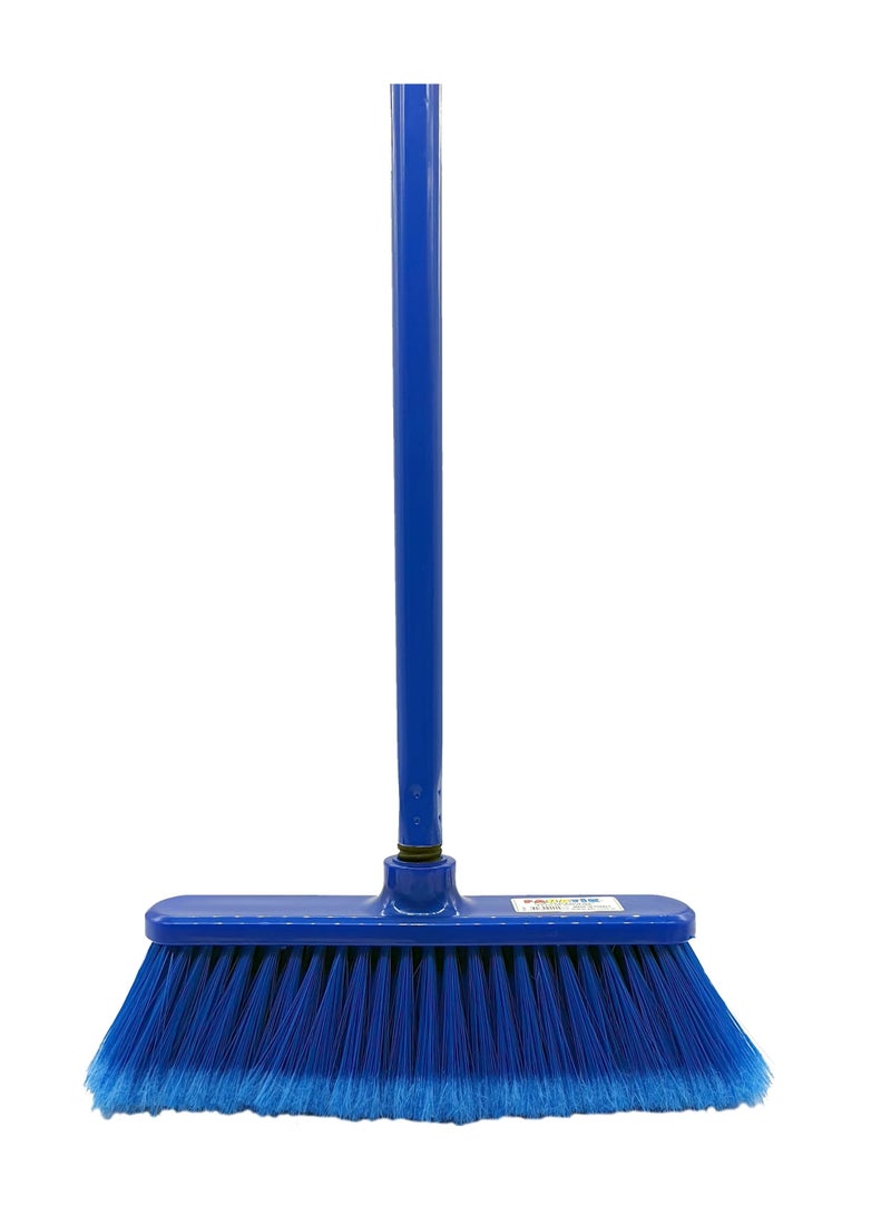 Floormaster Soft Broom With Wooden Handle 120cm Blue