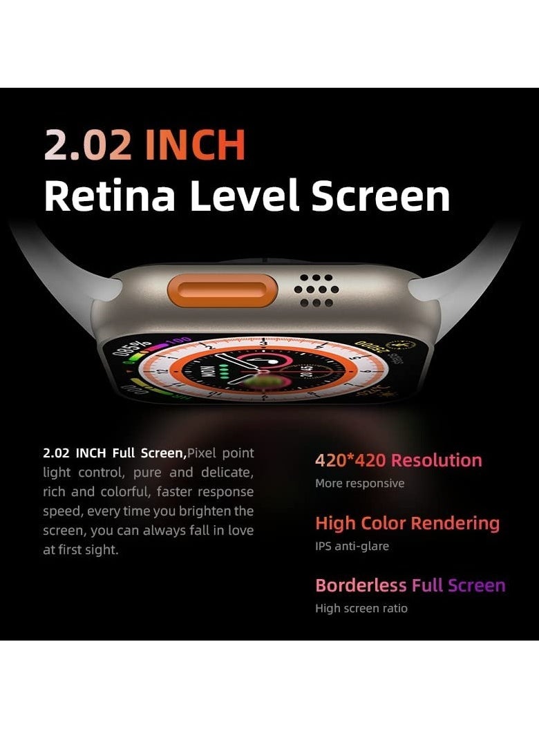 ELTRAZONE - New Series S8 Ultra Smartwatch Men Women Bluetooth Call Waterproof Wireless Charging HD Screen - Image 1
