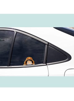 S-Color 2 حزمة قطعة واحدة لوفي ملصقات السيارات للماء الفينيل صائق للسيارات DIY أنيمي دراجة نارية المحمول الشارات لوح التزلج الدراجة الوفير ملصقات النافذة  - Image 3