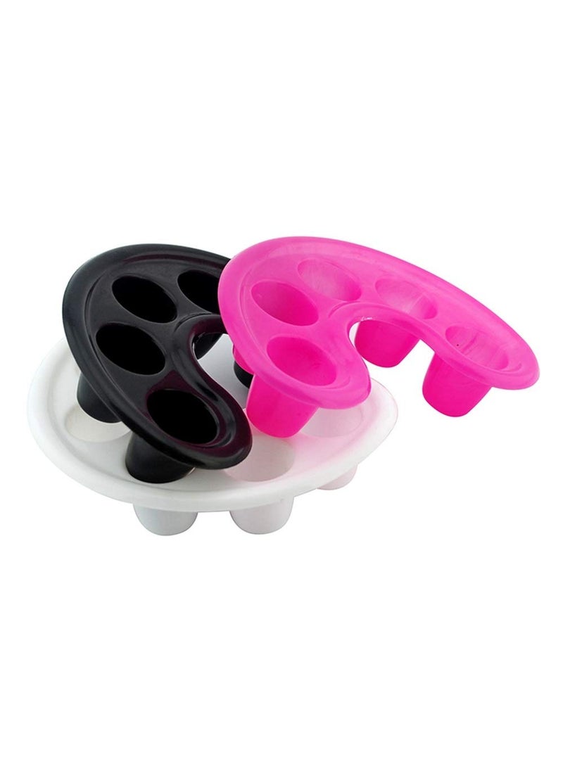 Rolabling 3pcs Pink/White/Black Manicure Bowl Nail Polish Remove Soaker Bowl Acrylic Nail Treatment Remover Finger Bowl (set-1) 