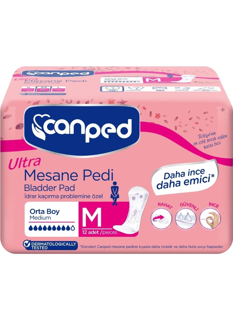 Bladder Pad Ultra Medium-Medium 72 Pieces (6pk*12)
