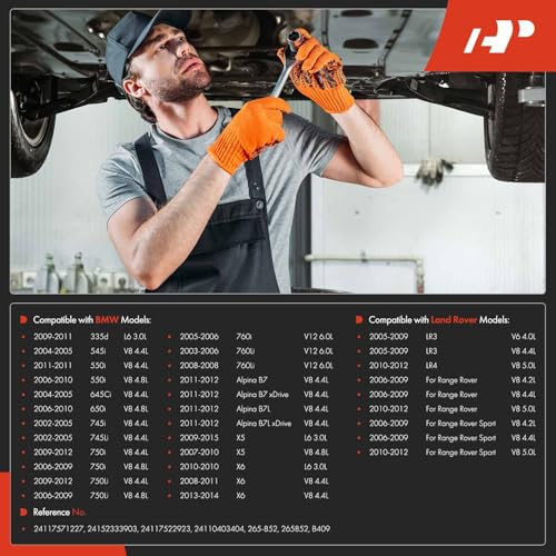 A-Premium Transmission Oil Pan Sump with Gasket Compatible with BMW 335d, 545i, 550i, 645Ci, 650i, 745i, 745Li, 750i, 750Li, 760i, 760Li, Alpina B7, Alpina B7 xDrive, Alpina B7L & Land Rover LR3, LR4 - Image 2