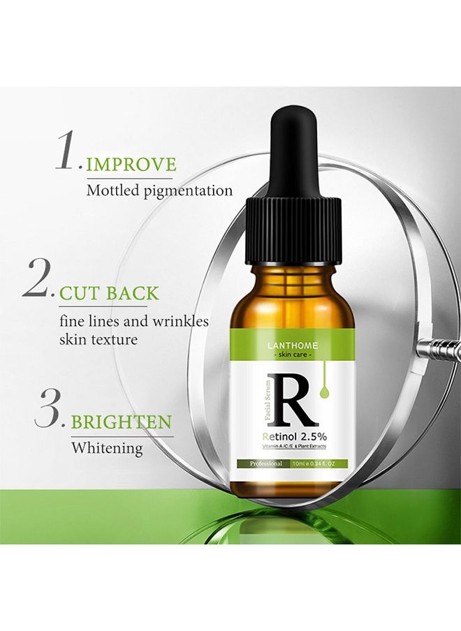Lanthome Retinol 2.5% Facial Serum，Professional Serum For Soft Glowing wrinkle Free Skin 10 ml  - Image 5