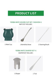 Yerba Mate Cup and Bombilla Set 180ml Yerba Mate Set Includes a Modern Mate Cup Yerba Mate Shaper Set Mate Bombilla Straws and a Cleaning Brush - pzsku/ZFBDBE745D2A9A085E21EZ/45/_/1718623488/32e976da-2bc0-4a69-8d4e-43755282c1d0