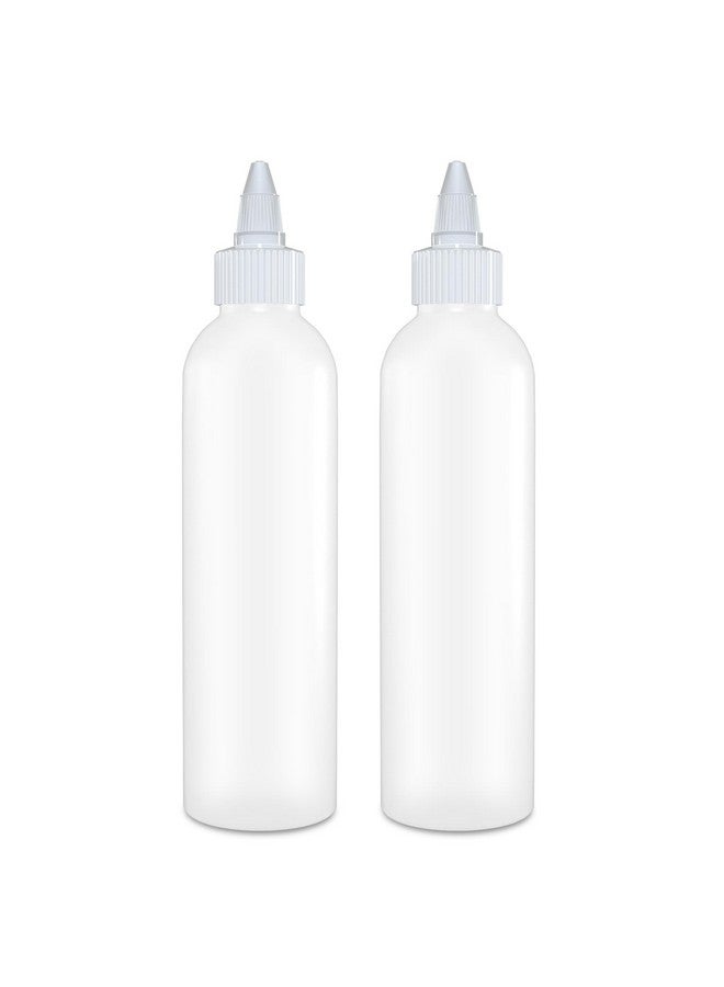 BRIGHTFROM Condiment Squeeze Bottles, 6 Oz Empty Squirt Bottle, Leak Proof - Great For Ketchup, Mustard, Syrup, Sauces, Dressing, Oil, Arts & Crafts, Bpa Free Plastic - 2 Pack (Twist Top) - Image 1