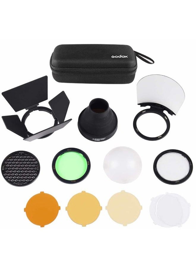 Godox AK-R1 Pocket Flash Light Accessories Kit Compatible for Godox V1 Flash Series,V1-S V1-N V1-C etc Round Flash,use Godox H200R Round Flash Head Compatible for AD200 AD200 pro - Image 1