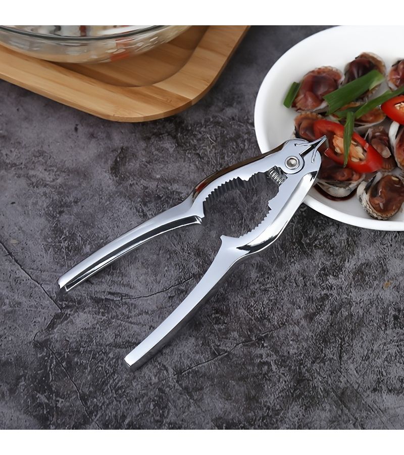 1pc Blood Clam Opener Nut Cracker Multifunctional Seafood Cracker Crab Clamp - Image 2