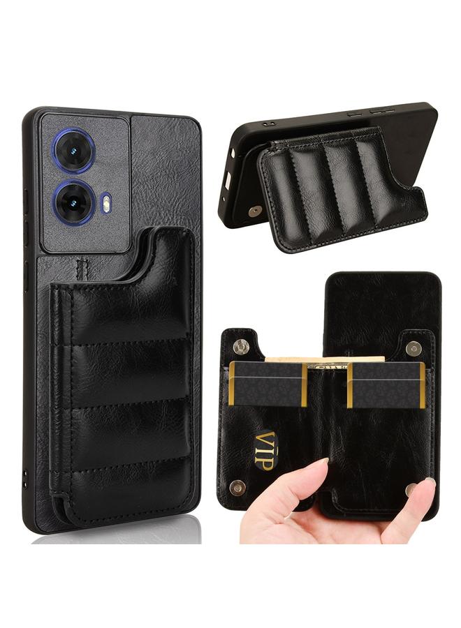 S-TOP Case For Motorola G85 5G / S50 Neo 5G Cow Pattern Sewing Card Bag Phone Case - Image 1