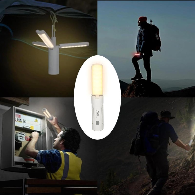 Hulami Camping Lantern - Rechargeable Magnetic Camping Light, 3500mAh Portable Tent Flashlights Perfect for Camping, Camping Lamp for Emergency, Hiking, IP44 Waterproof - Image 3
