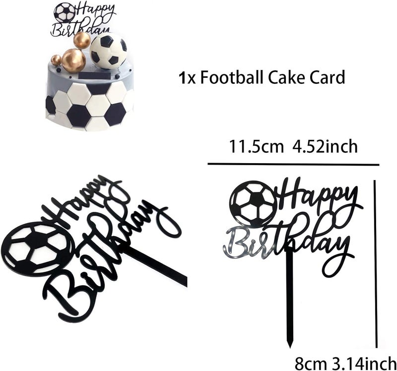 Does not apply Football Party Supplies 75Pcs Kit with Happy Birthday Banner and DIY Cake Topper - Image 5