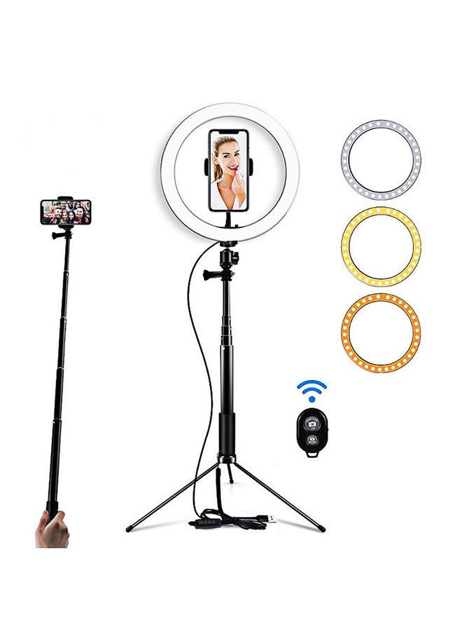 NIBEMINENT 26cm Folding Fill-in LED Ring Light Black/White  - Image 1