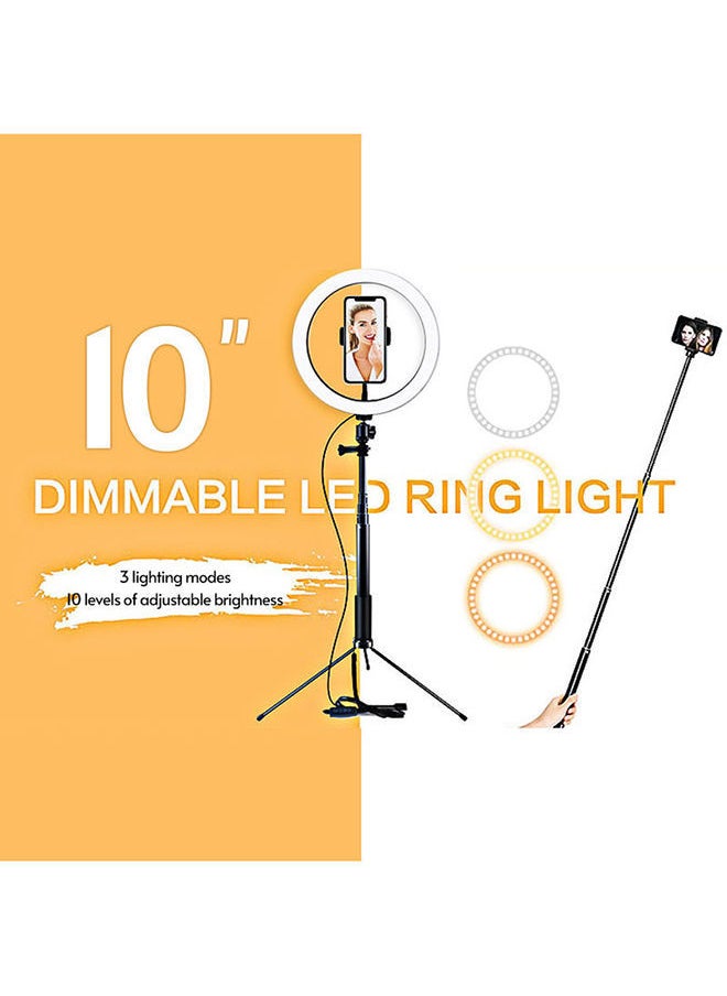 NIBEMINENT 26cm Folding Fill-in LED Ring Light Black/White  - Image 2