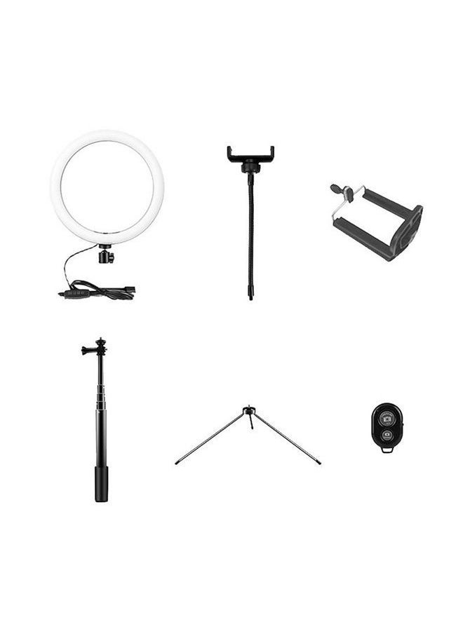 NIBEMINENT 26cm Folding Fill-in LED Ring Light Black/White  - Image 5