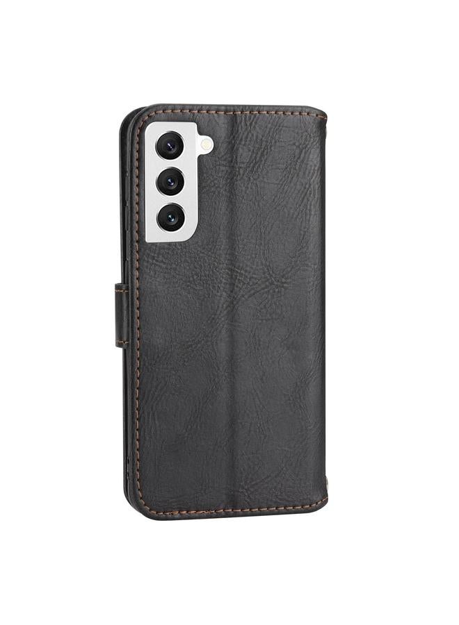 S-TOP Case For Samsung Galaxy S23+ 5G Oil Skin Zipper Wallet Leather Phone Case - Image 3