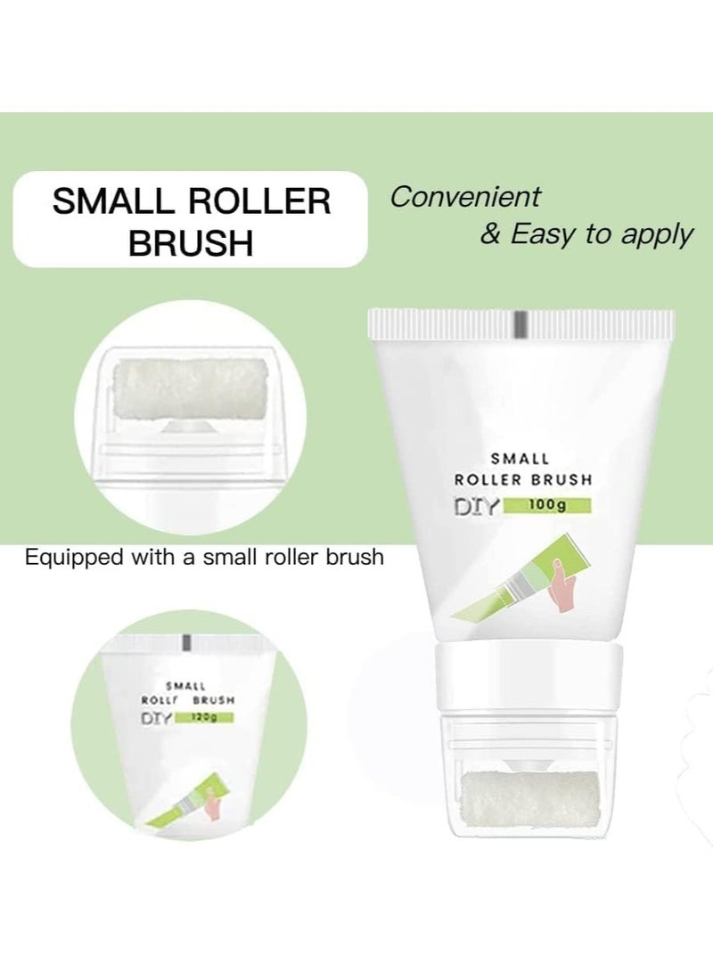 DubaiGallery معجون طلاء الجدران فرشاة طلاء صغيرة لاصلاح الجدران تجديد صديق للبيئة طلاء لاتكس أبيض صغير - Image 4