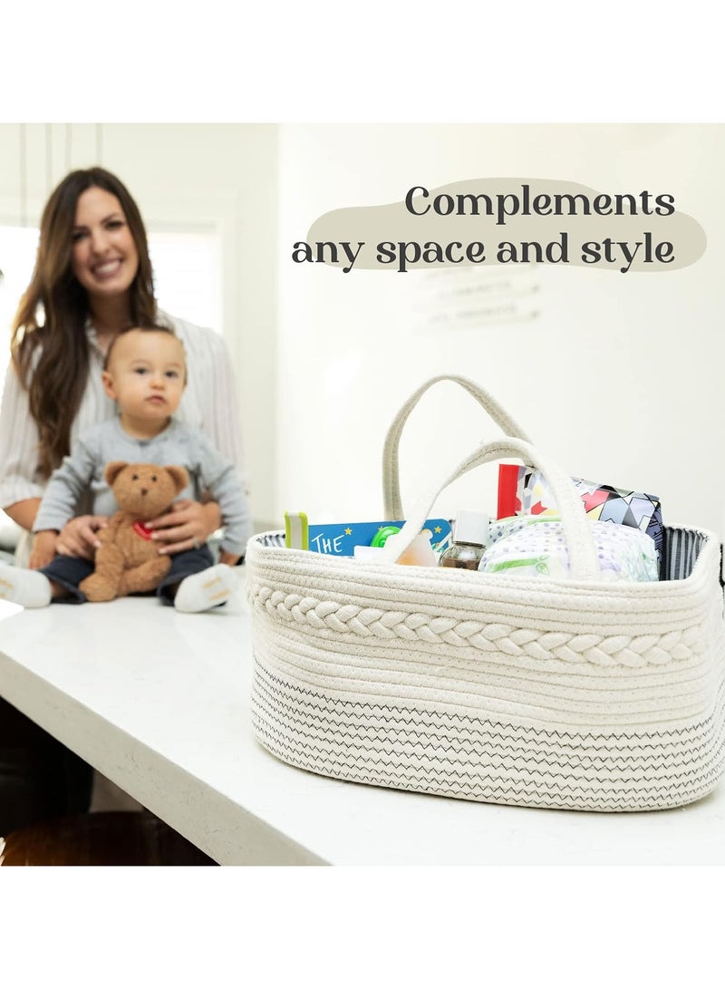 Bukela Baby Diaper Organizers, Storage Boxes for Boys and Girls, Large Handbag and Car Organizers With Removable Inserts, Baby Shower Gift Baskets, A Must-have for Every Newborn - Image 3