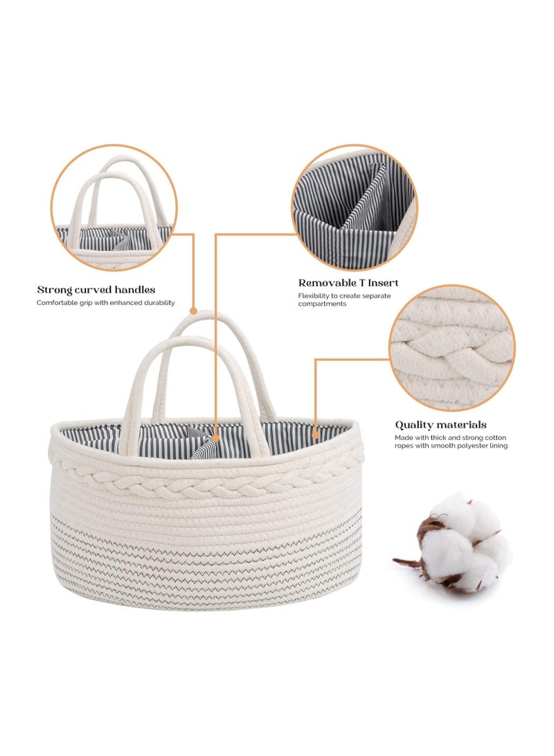 Bukela Baby Diaper Organizers, Storage Boxes for Boys and Girls, Large Handbag and Car Organizers With Removable Inserts, Baby Shower Gift Baskets, A Must-have for Every Newborn - Image 4