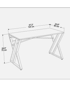 طاولة كمبيوتر جيزا Gyza بإطار معدني متقاطع 120 سم | مكتب عمل - pzsku/ZFBDC9C75A9CB5C1AF729Z/45/_/1730294345/87e4f30f-cb6f-4c44-b863-a2565965be50