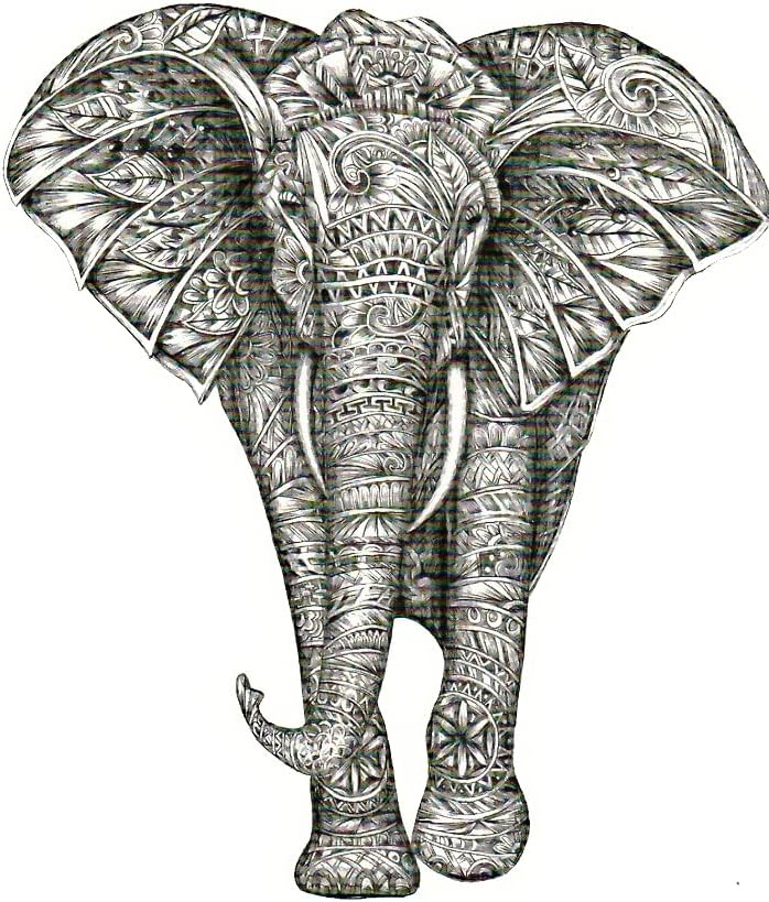 Elephant temporary tattoo