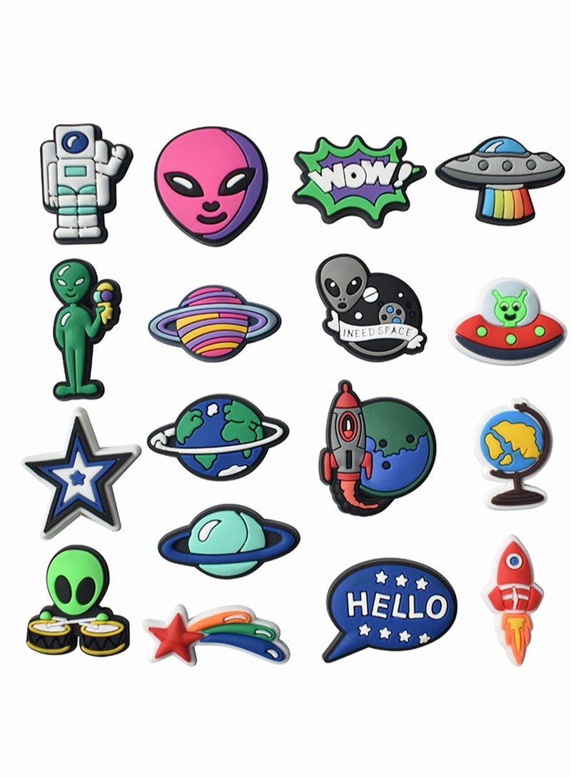 KASTWAVE Shoe Decoration Charms, 18 Pcs Cartoon Crocs Accessories for Shoes ​PVC Charms Bracelet Wristband for Men Women Kids Girl Nurse Buckle Party Favors Birthday Children Reward Gifts - Image 2