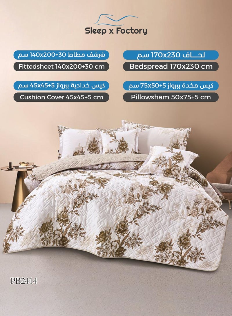 Sleep x Factory 4-Piece Compressed Comforter Set – Soft Microfiber Fabric – Elegant Design