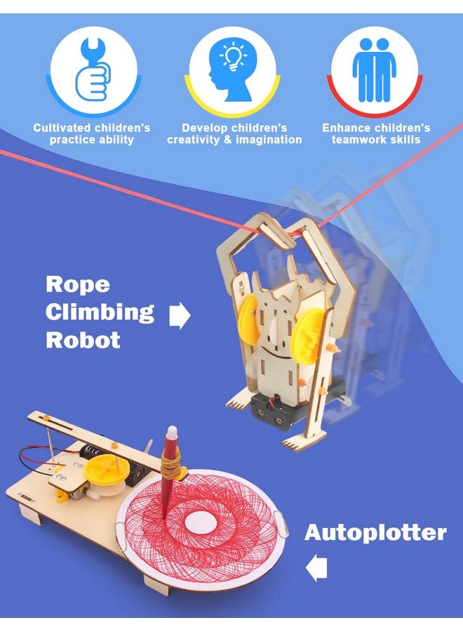 بوراكسي ألعاب جذعية 6 في 1 للأطفال من سن 8 إلى 12 عامًا، مجموعات جذعية، ألغاز خشبية ثلاثية الأبعاد، مشاريع علمية تعليمية، مجموعات نماذج بناء، هدايا عيد ميلاد للأولاد والبنات من سن 7 و8 و9 و10 و11 و12 و13 عامًا - Image 2