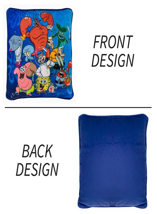 Franco Kids Bedding Soft Decorative Pillow Cover, 15 in x 15 in, Spongebob Squarepants - Image 2