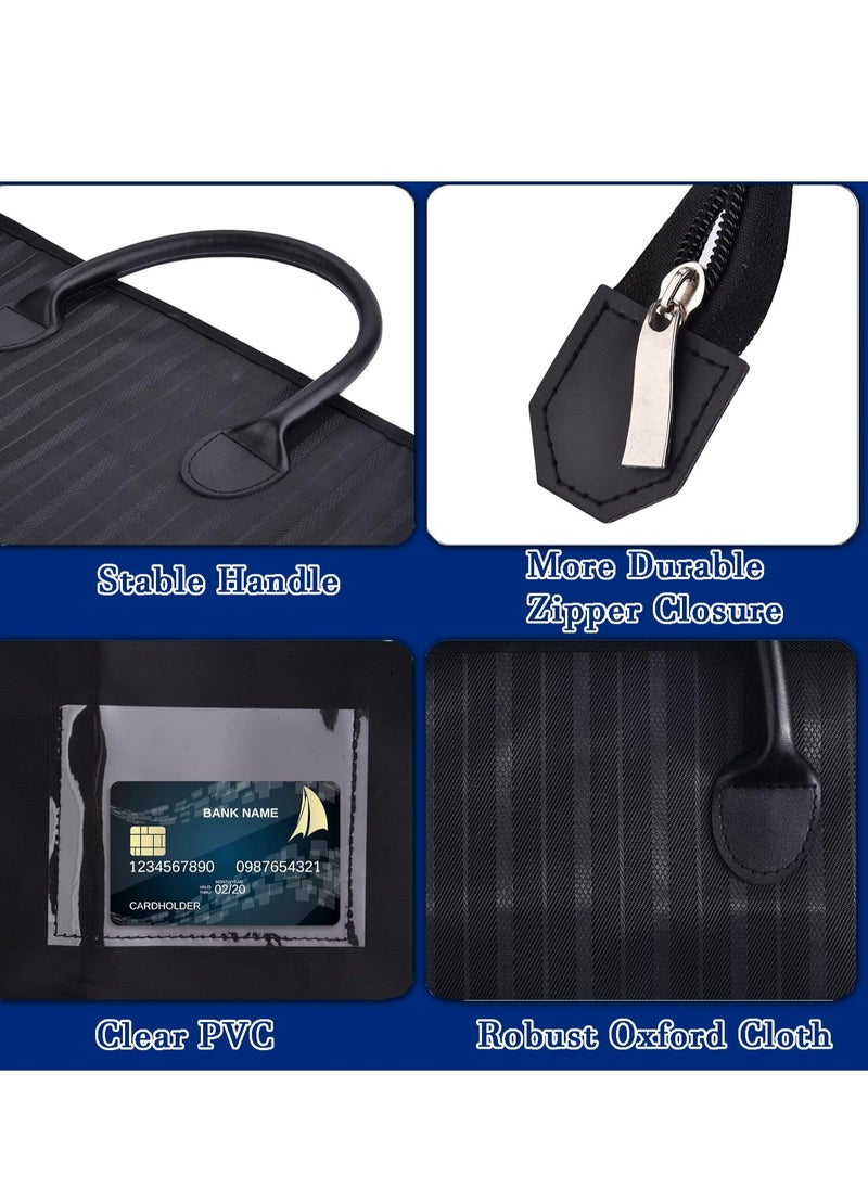 SYOSI - Suit Garment Bag 100x60 cm Clothes Carrier Folding Hanging Cover Bags for Travel and Storage Suit Jacket Dress Coat Men WomenOxford Fabric Black - Image 1