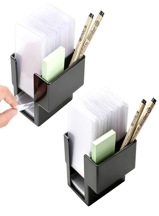 LUVCOSY 2Pcs Black TCG Toploader & Penny Sleeve Station, Dual Dispenser Each Holds 400 Penny Sleeves & 100 Top Loaders for Card Storage, Trading Card Holder with Exclusive Storage, All-in-One Storage. - Image 1