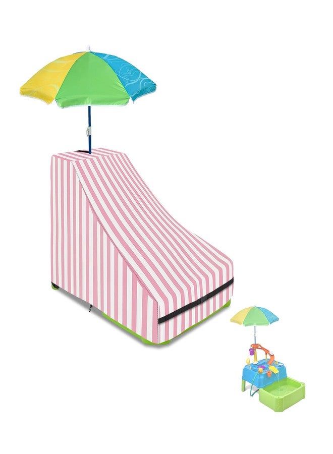 Alickwang Kids Water Table Cover,Outdoor Heavy Duty 600D Waterproof Toddler Water Play Table Cover,Compatible with Waterpark Wonders Two-Tier Water Table Pink - Image 1