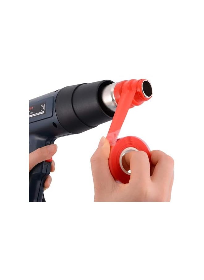 PROMASS promass COOLive Self-Fusing Silicone Tape Fusional Repair Tape Self-Adhesive for Leak Seal Repair Electrical Insulation Tape Waterproof Airtight Tape Multi-Purpose Soft Rubber Strip 3mx25mmx0.5mm Red  - Image 2