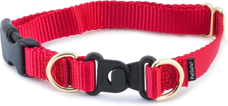 PetSafe KeepSafe Break-Away Dog Collar - Adjustable Safety Collar for Dogs and Puppies, Red - Image 1