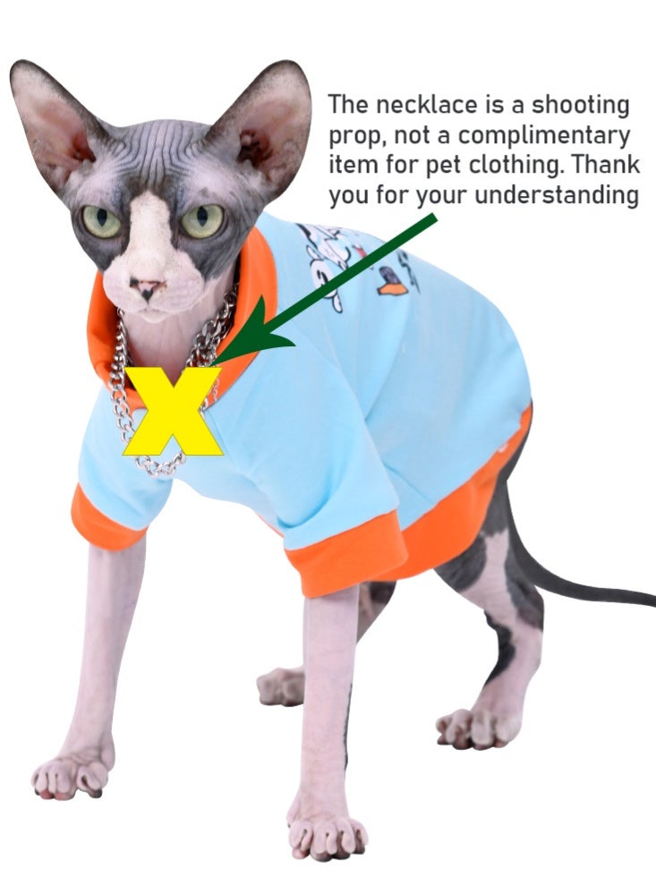 Cotton Cat Clothes, Sphinx German Hairless Cat T-shirt, Funny Dog Clothes Shirt Puppy Cute Dog Pet Apparel Sportswear for Small Dogs - Image 5