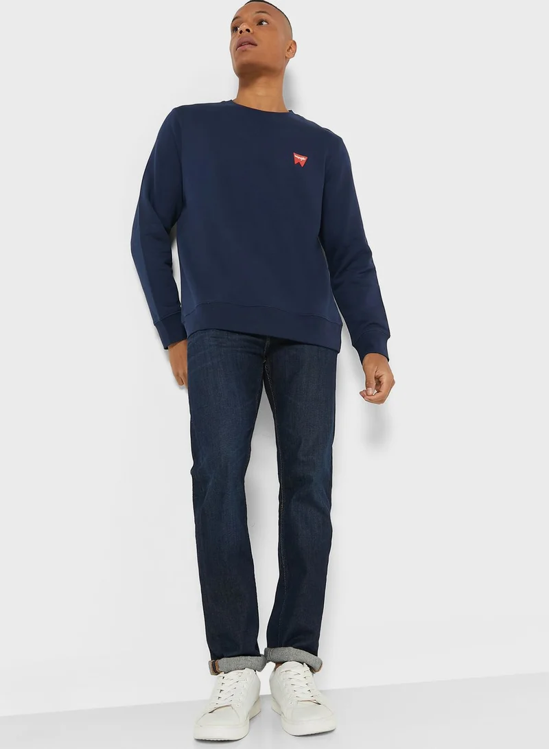 Wrangler Logo Crew Neck Sweatshirt