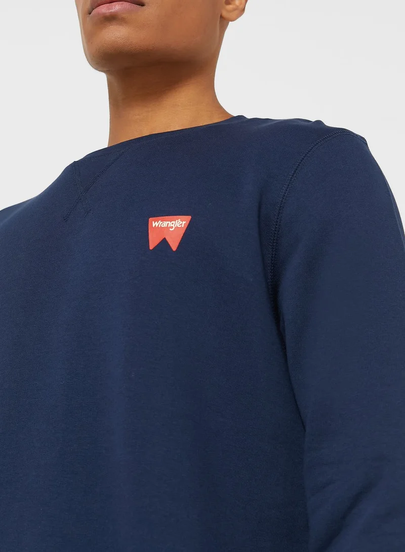 Wrangler Logo Crew Neck Sweatshirt