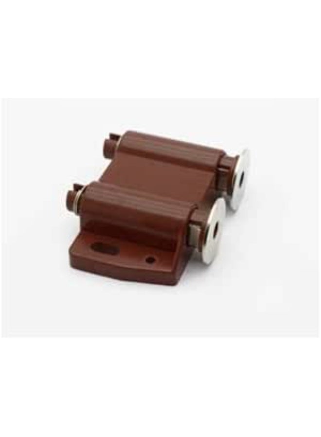 KNP 2pcs Cabinet Magnetic Double Push Catcher - Brown - Image 2