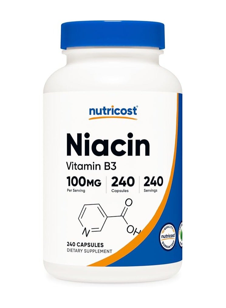 Nutricost Nutricost Niacin (Vitamin B3) 100mg, 240 Capsules 