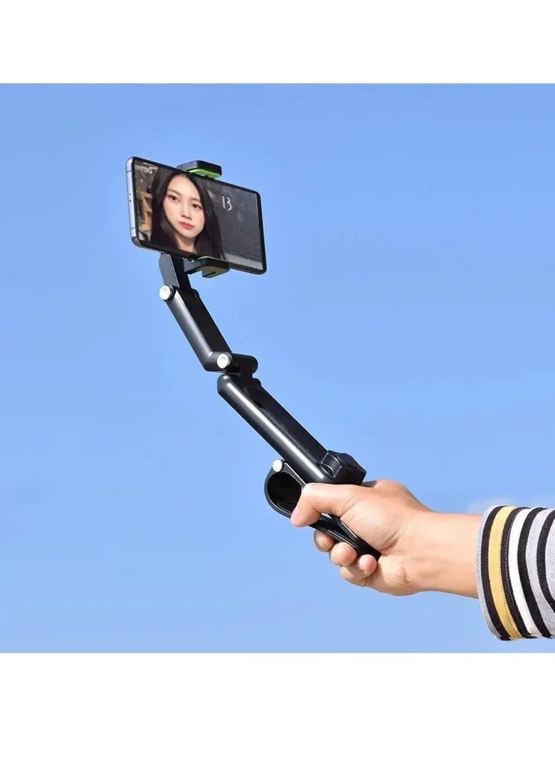 AROAQ Sun Visor Phone Holder, Portable Folding Car Phone Holder Mount, Multifunctional Cell Phone Stand With All Angle Rotation, Durable Mobile Phone Folder For Car Home Office, (Grey) - Image 4